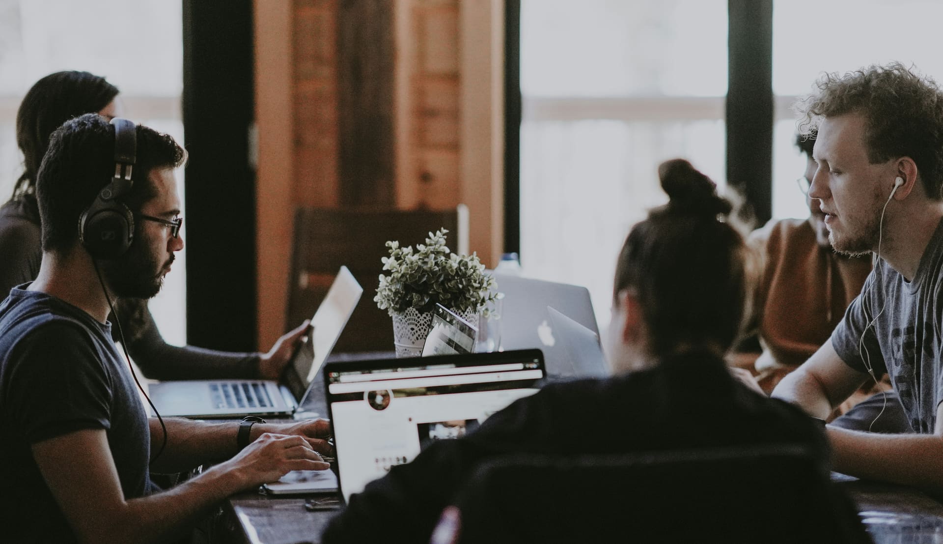 An operator at their desk in an industrial back office